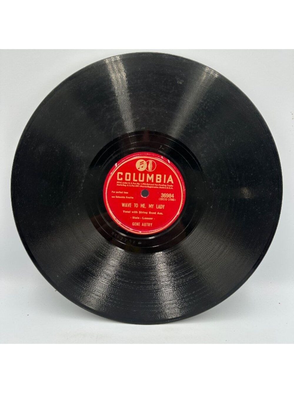 Gene Autry Wave To Me My Lady / Over And Over Again 1946 78 RPM Columbia Country